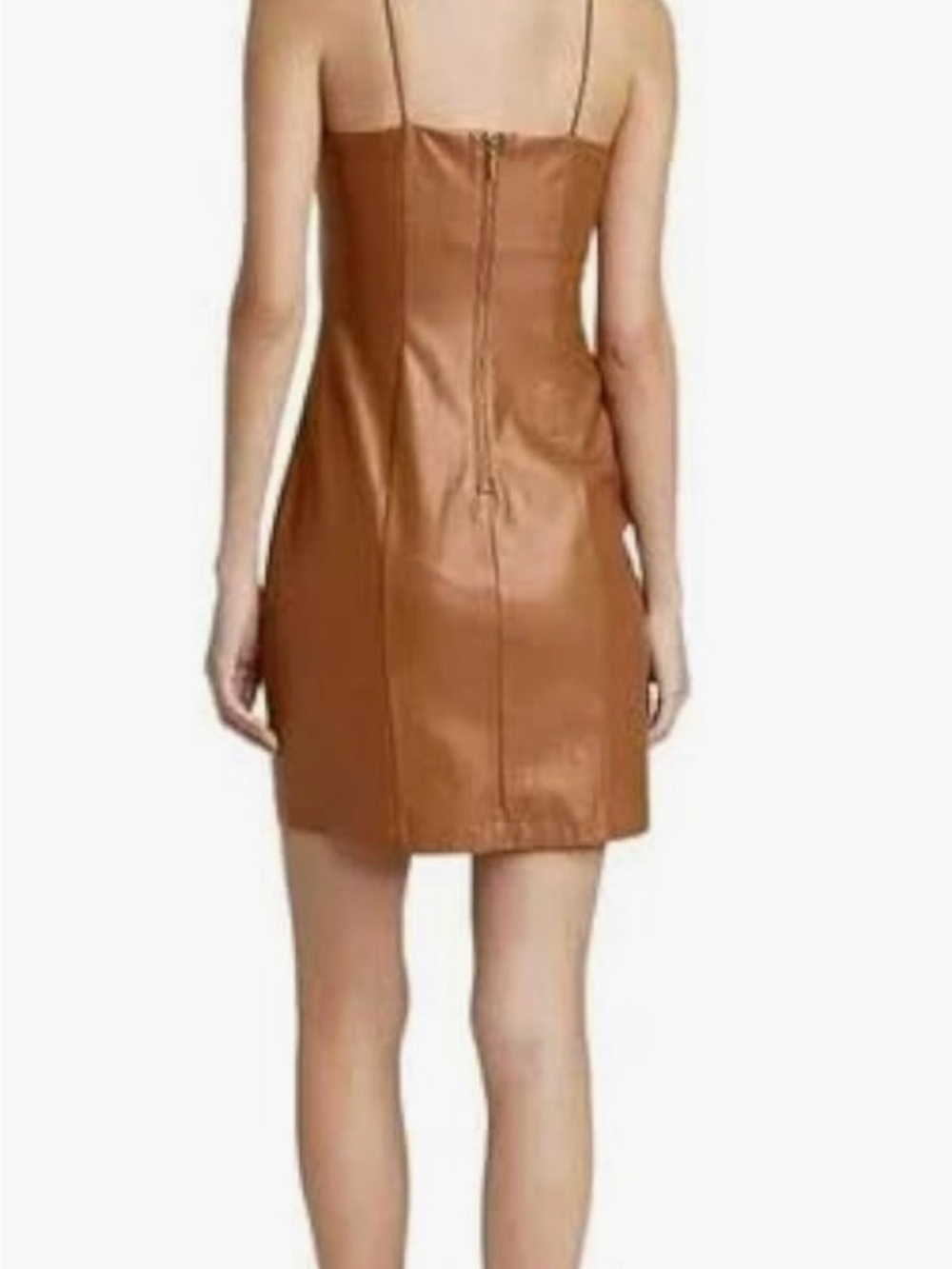 wild fable Brown Faux Leather Mini Dress - Picture 2 of 6